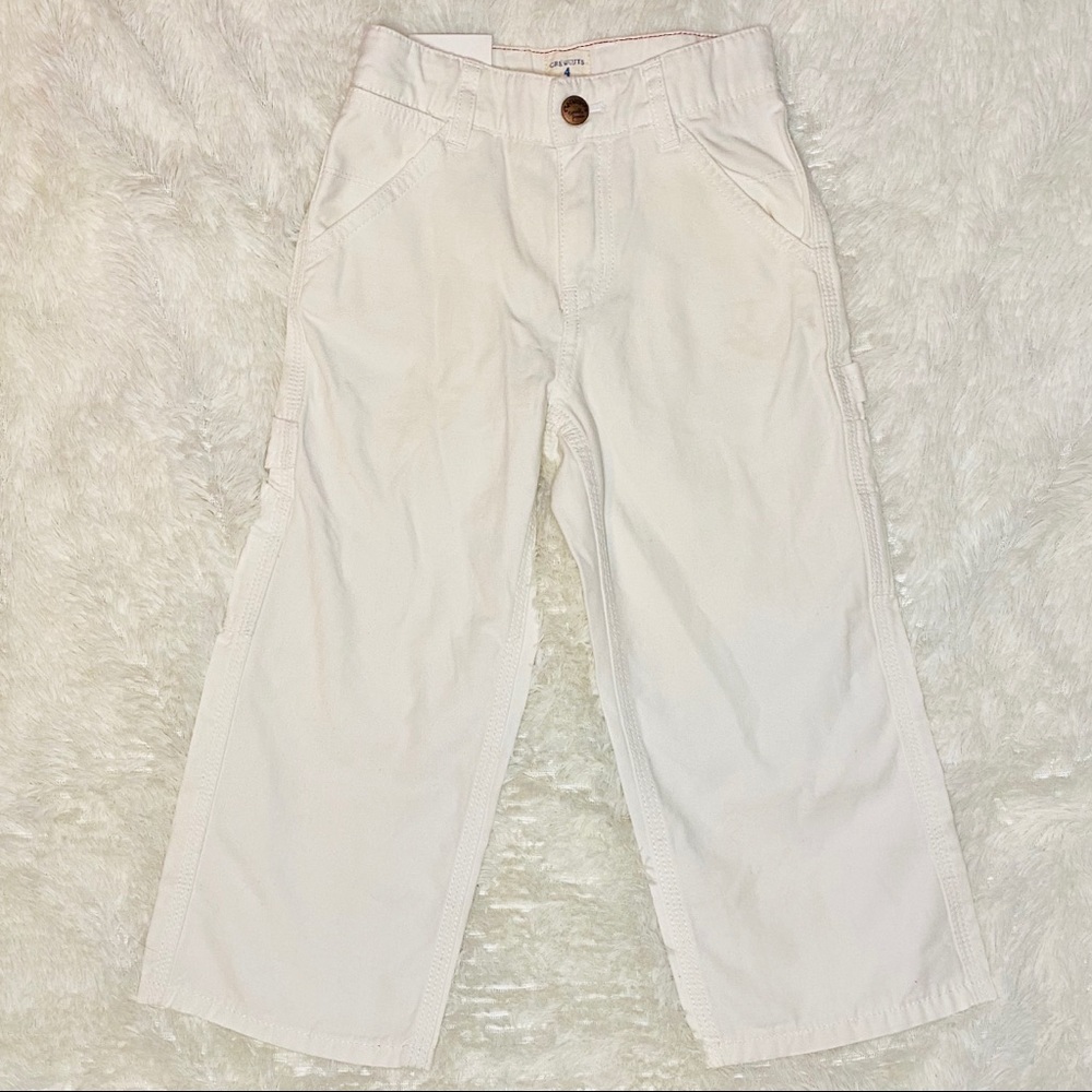 NWT Toddler Boys White Painters Pants